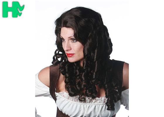 Loose Wave Heat Long Synthetic Wigs , 24 Inches Long Wavy Curly Hair For White Women