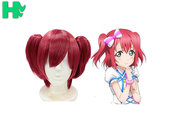 Beauty Fashion Synthetic Cosplay Wigs Red Colored Cosplay Party Wig For Women