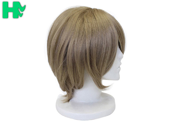 Brown Anime Cosplay Wigs High Temperature Fiber Synthetic Hair Costume Party Wig