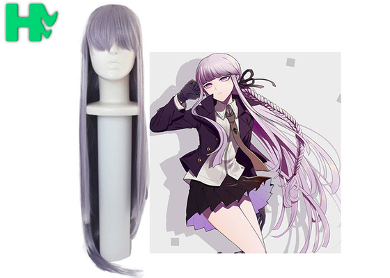 Fancy Wig Cosplays Purple Wig Synthetic Straight Hair Resistant Hair Wig For Women