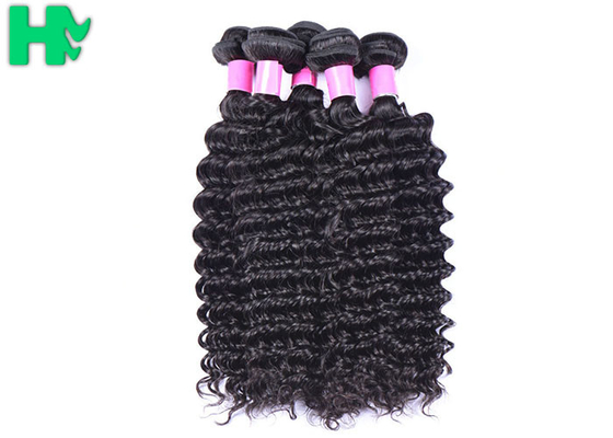 Deep Curl Remy Human Hair Weave , 100% Virgin Human Peruvian Deep Curly Hair Extensions