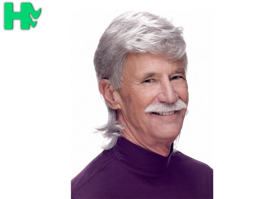 New Fashion Synthetic Short Old Man Wigs Natural Wave Headpiece Hair