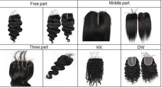 Brazilian Human Hair Closure 4*4 Closure Extensions With baby hair For Women
