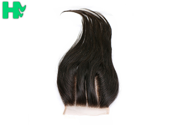 100% Human Hair Closure 4*4 Lace Closure Extension Three Part Way Straight