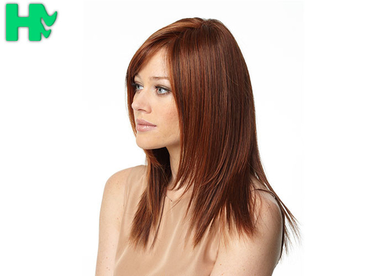 Red Color Synthetic Hair Wigs 16 inch None Lace Elegant Ladies Wigs