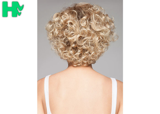 Ladies New Stylish Synthetic Dark Blonde Short No lace Full Hair Wig