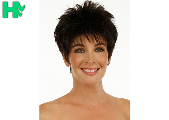Natural Straight Wave Short Style Synthetic No Weft Full Hair Wig