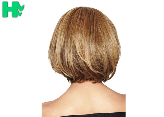 Synthetic 12 Inch Deep Blond American High Tmperature Synthetic Hair Wig