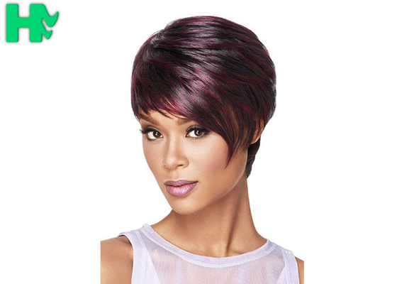 2017 New Stylish Mixed Color Heat Resistant Synthetic Hair Wig 8 inch