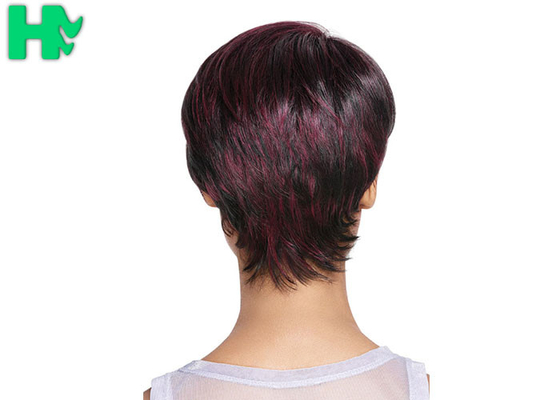 2017 New Stylish Mixed Color Heat Resistant Synthetic Hair Wig 8 inch