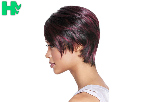 2017 New Stylish Mixed Color Heat Resistant Synthetic Hair Wig 8 inch