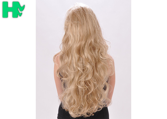 26 Inch Long Wave Noble Blond Synthetic Hair Cosplay Wig No Shedding No Tangle