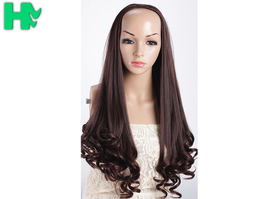 Graceful Smooth No Smell Loose Wave Long Synthetic Wigs , Synthetic Lace Wigs
