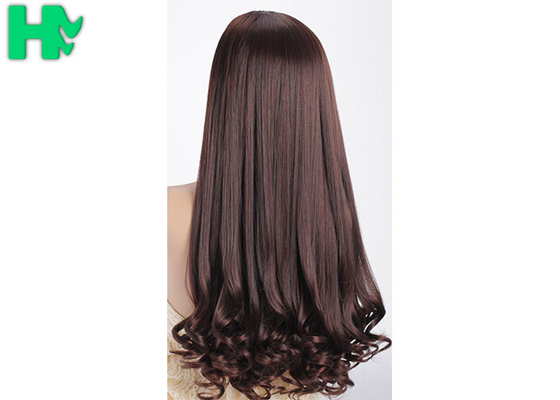 Graceful Smooth No Smell Loose Wave Long Synthetic Wigs , Synthetic Lace Wigs