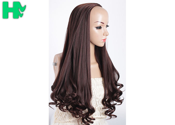 Graceful Smooth No Smell Loose Wave Long Synthetic Wigs , Synthetic Lace Wigs