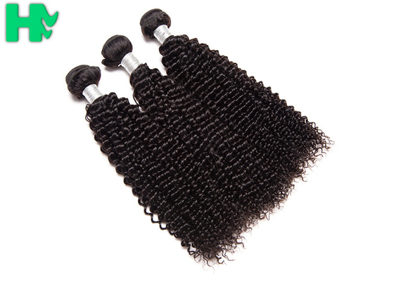 Kinky Curly Natural Human Hair Extensions , 100% Virgin Unprocessed Remy  Hair