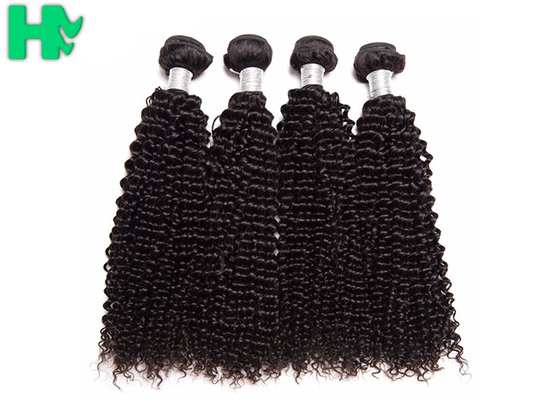 Malaysian Natural Color Kinky Curly 100% Remy Human Hair Extensions Bundles