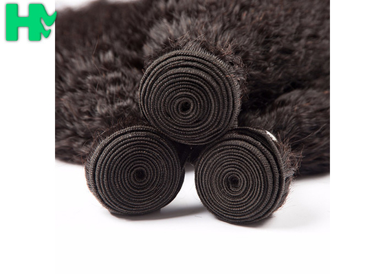 8’’-30’’ Virgin 100% Natural Human Hair Extensions Kinky Straight Double Weft