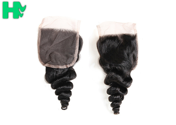 Brazillian Loose Wave Virgin Human Hair Closure 4*4 Free Part 9A 10A