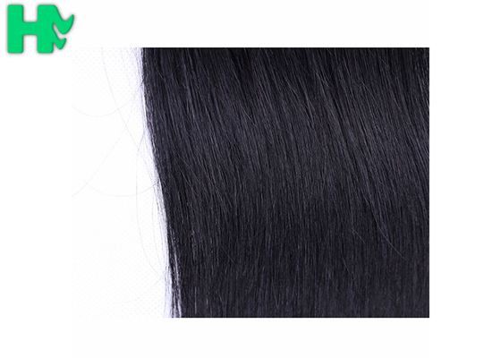 13*4 Straight Frontal Peruvian Human Hair Lace Closure / Lace Front Closure Piece