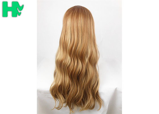 Natural Wave 26 Inch Long Synthetic Wigs Tones Blonde Mixed Heat Resistant
