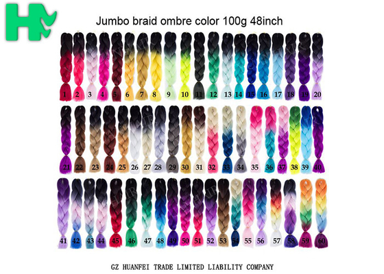 95 - 100g Artificial Synthetic Hair Pieces / Braiding Hair Extensions