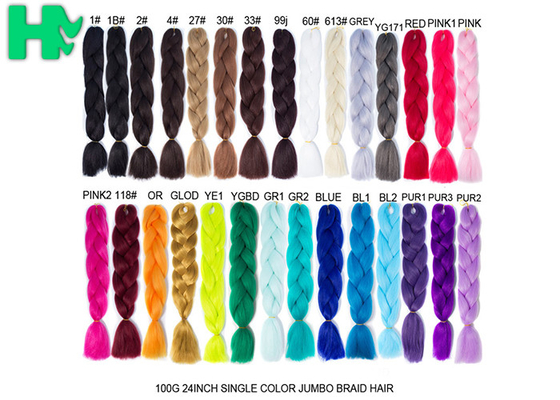 95 - 100g Artificial Synthetic Hair Pieces / Braiding Hair Extensions