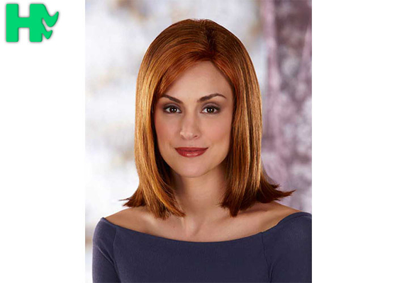 Generous And Decent Natural Straight Hair Synthetic Fiber Wigs For Women
