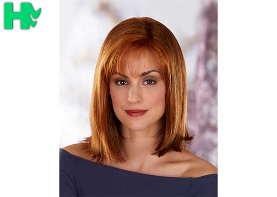 Generous And Decent Natural Straight Hair Synthetic Fiber Wigs For Women