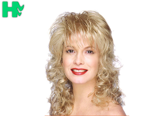 Synthetic Fiber Curly Wigs Elegant And Generous Synthetic Wigs For Party
