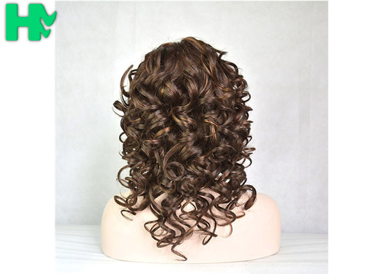 Cosplay Hair Brown Inner Buckle Women Wig For Heat Resistant Synthetic Wigs