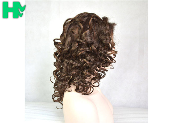 Cosplay Hair Brown Inner Buckle Women Wig For Heat Resistant Synthetic Wigs