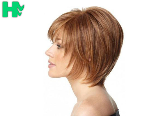 Short Elegance Synthetic Wig For White Women No Shedding &amp; Tangle