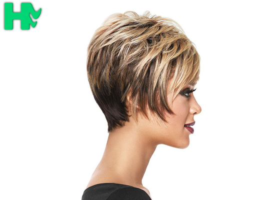 30’’ Synthetic 8 Inch Short Straight Wigs For Adult Female Adjustable Cap Size