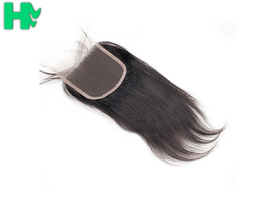 10A Grade 4x4 Free Part  Human Hair Closure / Full Lace Wigs With Baby Hair