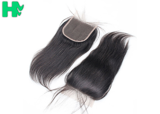 10A Grade 4x4 Free Part  Human Hair Closure / Full Lace Wigs With Baby Hair