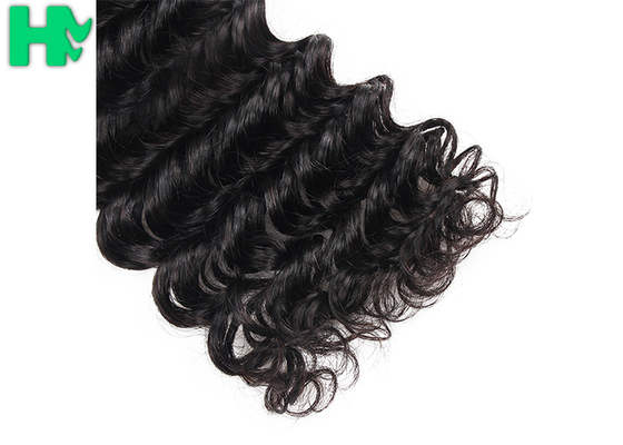 Natural Black Real Deep Wave Human Hair Grade 9A Full Cuticle Aligned