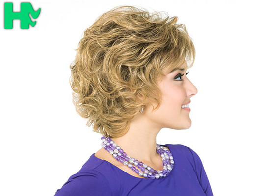 OEM High Resistant Fiber Synthetic Curly Hair Wig