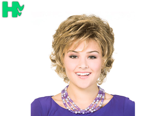 OEM High Resistant Fiber Synthetic Curly Hair Wig