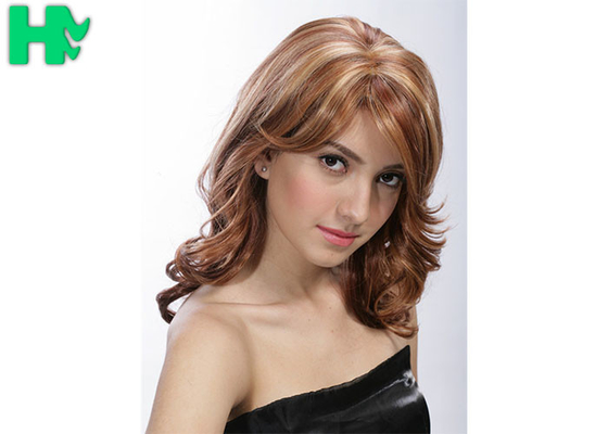 Wig Long Curly Hair Gradient Color Synthetic Ombre Wigs